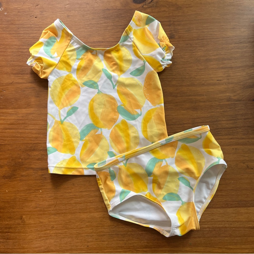 Carter's Yellow Lemon Print Bikini Set